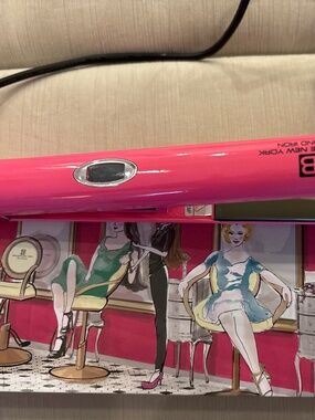 Brilliance New York 1 inch memory flat iron pink